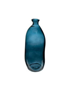 Vase "Dame jeanne" Bleu orage hauteur 51 cm