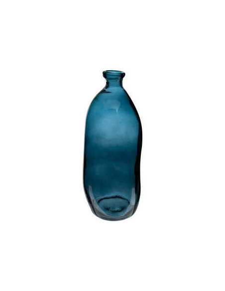 Vase "Dame jeanne" Bleu orage hauteur 51 cm