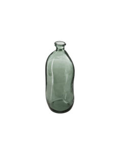 Vase "Dame jeanne" Verre kaki hauteur 35 cm