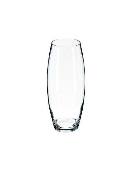 Vase bombé transparent FLORA hauteur 26 cm