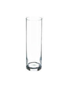 Vase cylindre transparent FLORA hauteur 26 cm