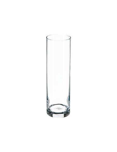 Vase cylindre transparent FLORA hauteur 26 cm