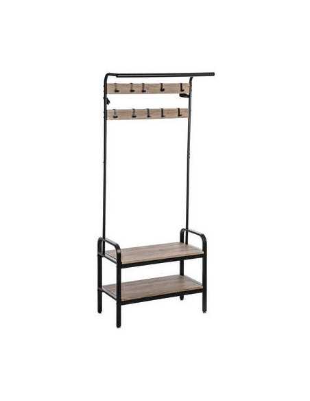 Penderie vestiaire JANO 2 étagères Bois