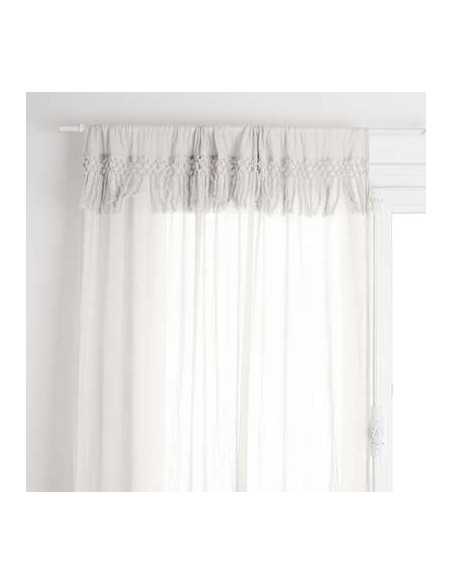 Voilage coton macramé 140x260 cm