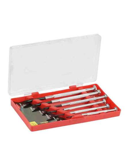 6 tournevis de précision plats