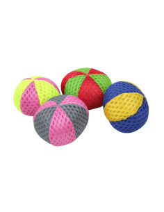 Balles fourrées d'herbe à chat, tissu, 4 pièces, 4 cm, colorées