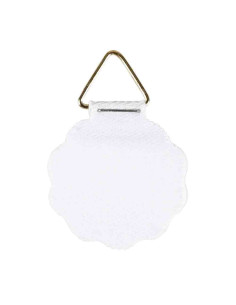 Attache adhésive papier blanc ø 30 mm - 6pcs
