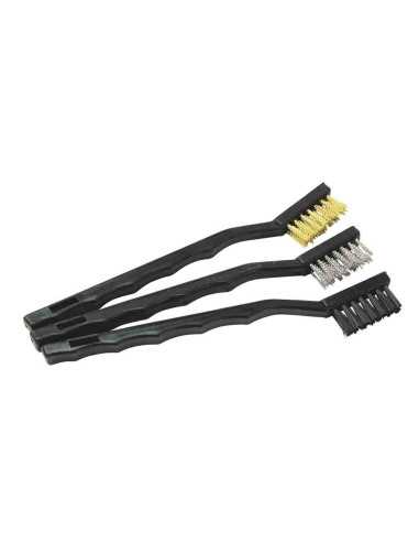 Brosse métal manche plastique 3 pcs