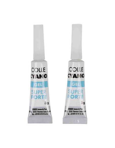 Colle cyanoacrylate gel 3gr. 2 tubes