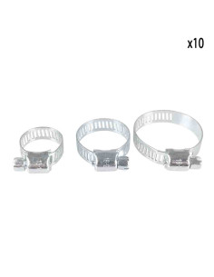 Collier serrage acier zingue diamètre 19 à 30mm - 10pcs