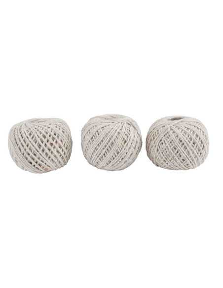 Cordeau en coton 65m 3pcs