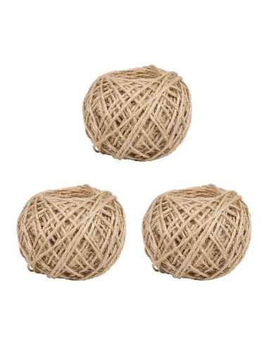 Ficelle en fibres naturelles 50g 2mm 3pcs