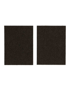 Patin adhésif 75x100mm 2pcs carre marron à découper
