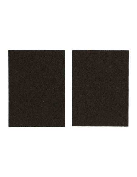 Patin adhésif 75x100mm 2pcs carre marron à découper