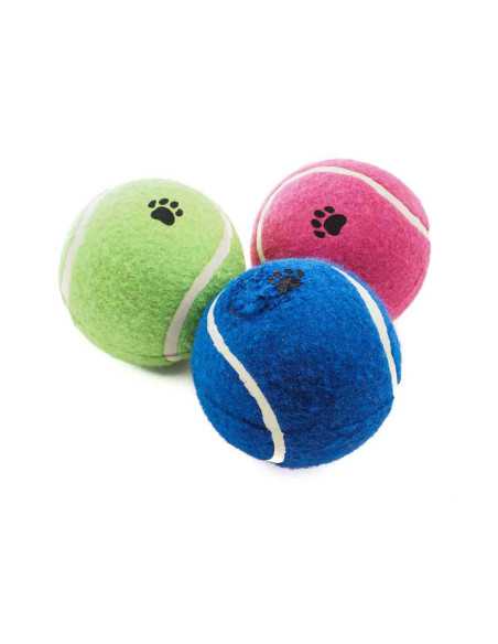Balle de tennis xl diametre 10 cm, imprime pattes