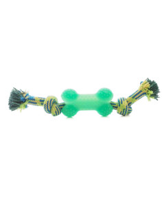 Corde 25 cm, os caoutchouc résistant 10x5,5 cm, vert