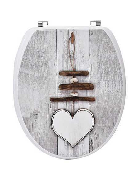 Abattant Wc Mdf 18 Pouces Attaches Acier Inoxydable - Ouessant