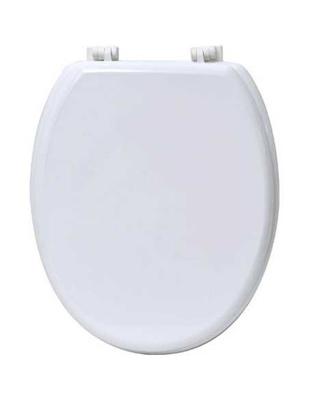Abattant Wc Mdf 18 Pouces Attaches Plastiques - Blanc