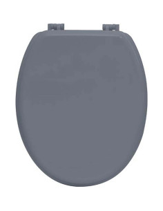 Abattant Wc Mdf 18 Pouces Attaches Plastiques - Gris