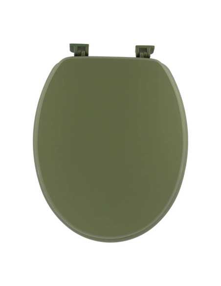 Abattant Wc Mdf 18 Pouces Attaches Plastiques - Kaki Mat