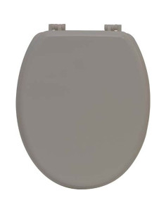 Abattant Wc Mdf 18 Pouces Attaches Plastiques - Taupe