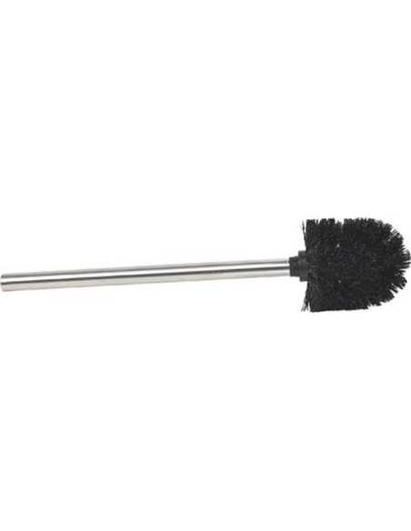 Brosse Wc Noir Manche Acier Inoxydable