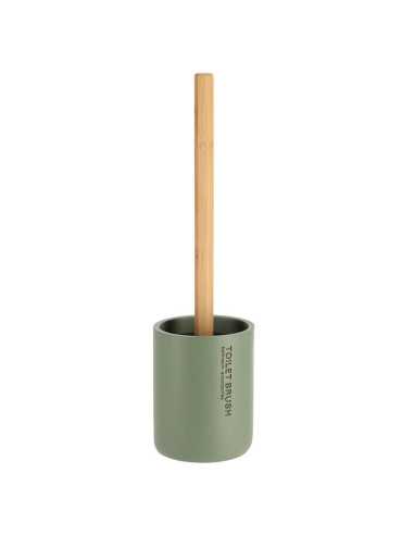 Brosse Wc Polyresine - Kaki/Bambou