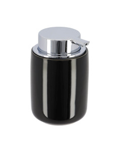 Distributeur A Savon Dolomite Rond Pompe Chrome 235 Ml - Noir