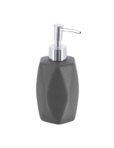 Distributeur A Savon Gres Forme Losange 330 Ml - Gris Fonce
