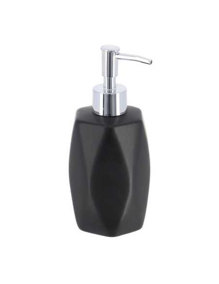 Distributeur A Savon Gres Forme Losange 330 Ml - Noir
