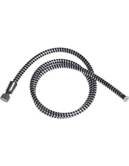 Flexible De Douche Pvc 200 Cm - Noir/Argent