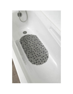 Fond De Baignoire Pvc 69X36 Cm Bulles - Gris