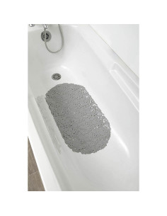 Fond De Baignoire Pvc 69X36 Cm Bulles - Gris Perle