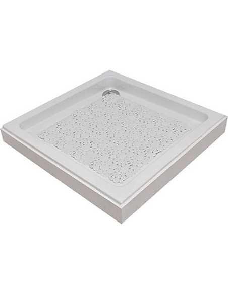 Fond De Douche Pvc 50X50 Cm Bulles - Blanc