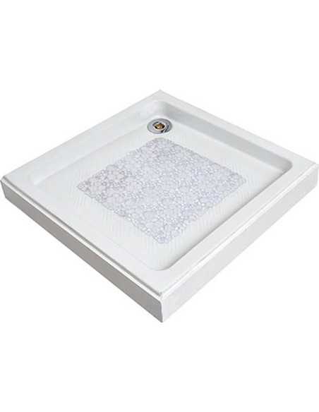 Fond De Douche Pvc 50X50 Cm Bulles - Transparent