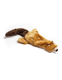 peluche ecureuil pouet-pouet 32x8 cm, marron