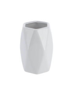 Gobelet Gres Forme Losange - Blanc