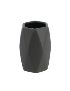 Gobelet Gres Forme Losange - Gris Fonce