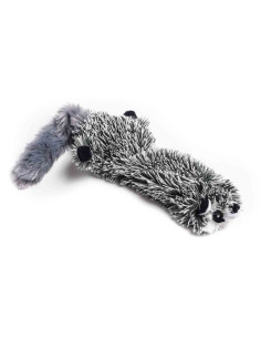 Peluche putois 32×8 cm “Pouet-Pouet” gris – jouet sonore pour chien