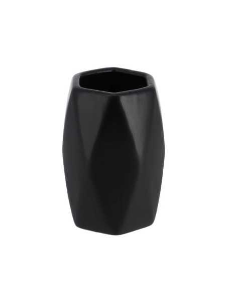 Gobelet Gres Forme Losange - Noir