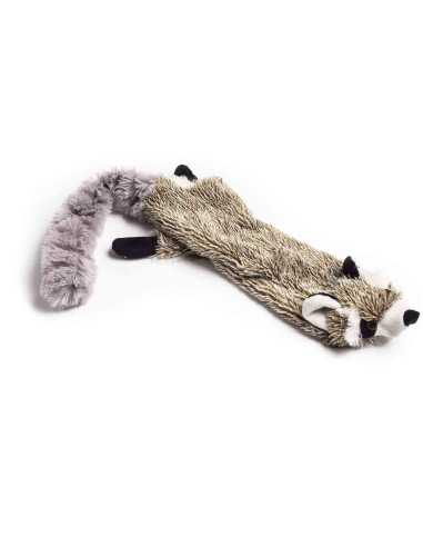 peluche loup pouet-pouet 56x10 cm, gris