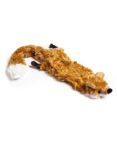 Peluche renard pouet-pouet 30x40 cm, roux
