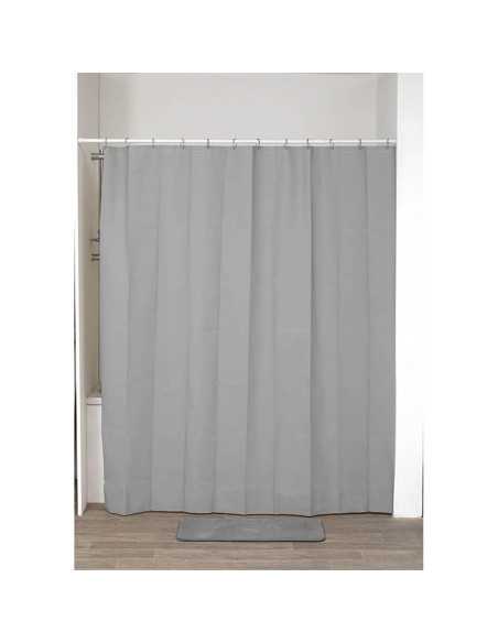 Rideau de douche en PEVA 180×200 gris – imperméable & moderne