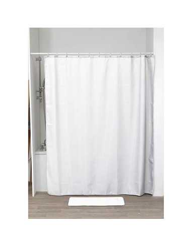 Rideau De Douche Polyester 180X200 Cm Motifs Diamants - Blanc