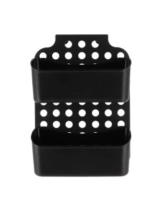 Serviteur Pp Pour Paroi De Douche + 2 Paniers - Noir