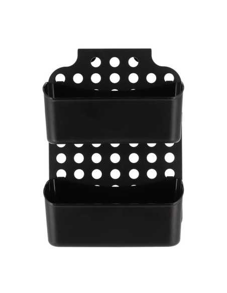 Serviteur Pp Pour Paroi De Douche + 2 Paniers - Noir