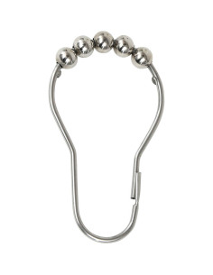 Set De 12 Anneaux De Douche Acier Inoxydable - Chrome