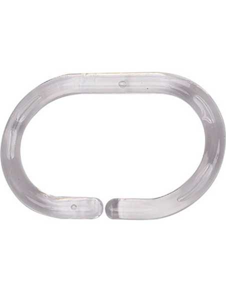 Set De 12 Anneaux De Douche Ps - Transparent