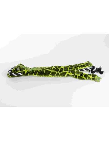 Jouet chien boa en peluche avec corde 58x15 cm, vert