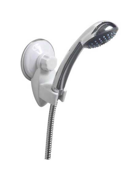 Support Douchette Abs/Pvc Sur Ventouse - Blanc